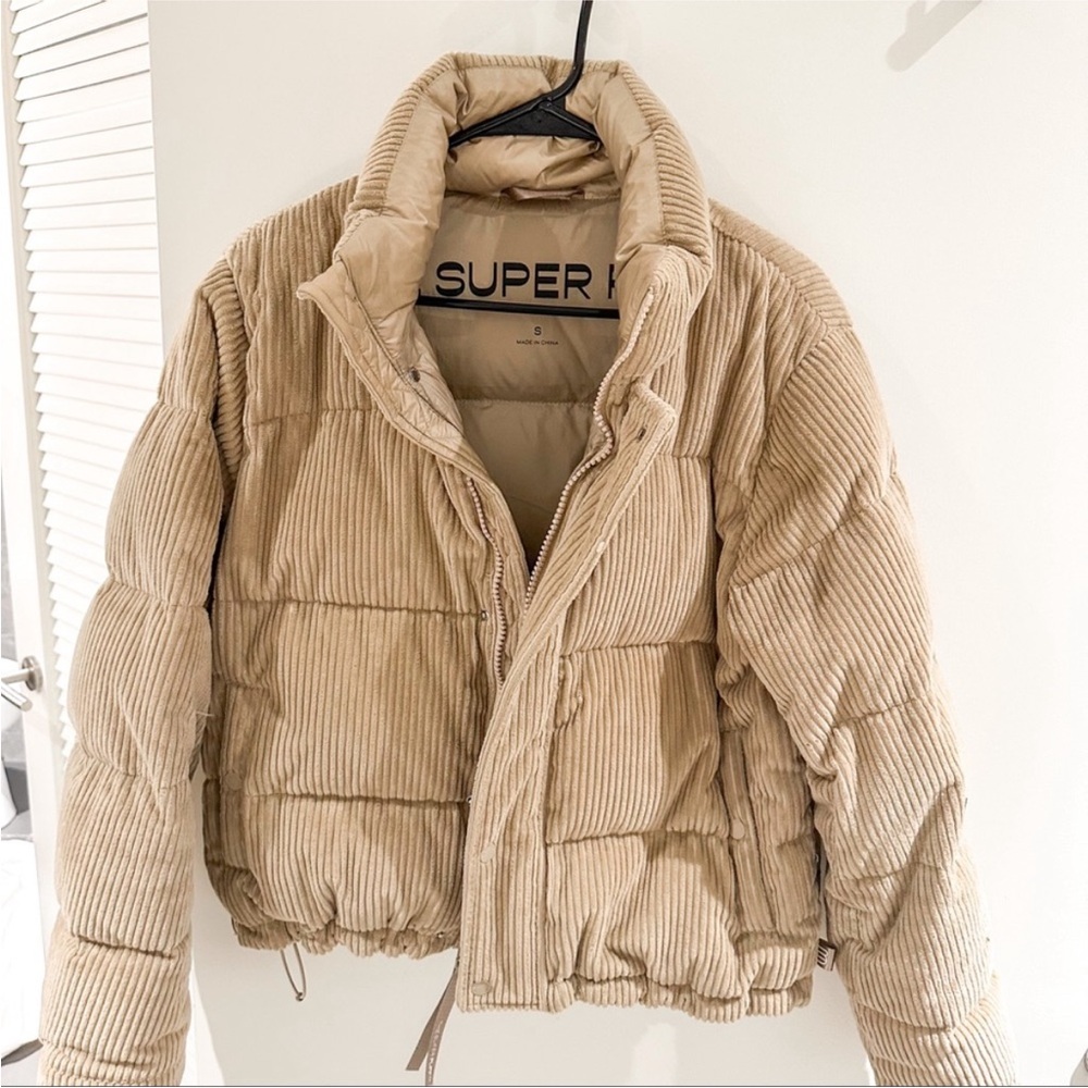Aritzia Beige Puffer Jacket
